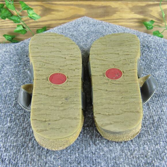 Haflinger‎ Women's Slide Blue Leather Sz 37 Medium Used 2025 - Picture 5 of 6